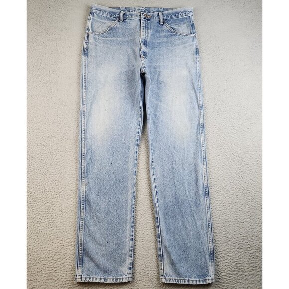 Rustler Other - Mens 36x34 Blue Denim Workwear Jeans Wrangler Rustler Classic Stonewashed Pants